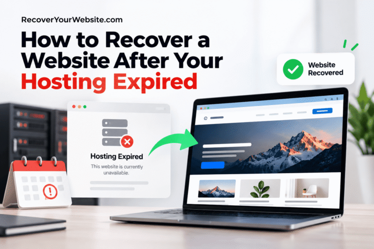 How to Recover a Website After Your Hosting Expired