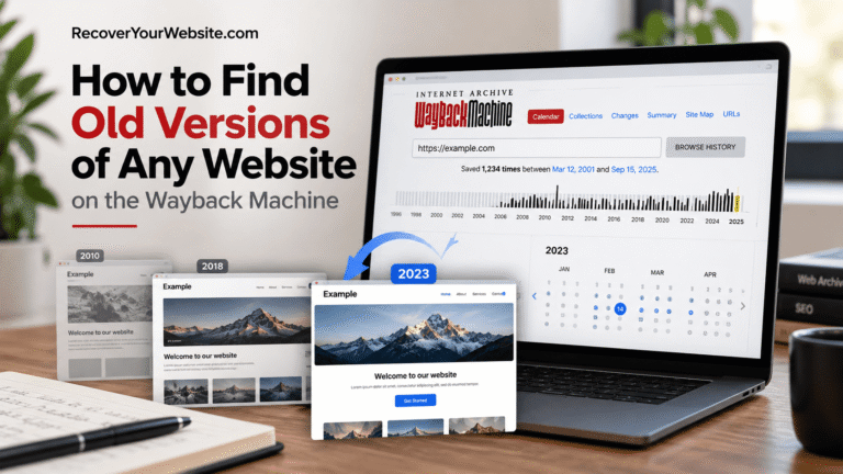 How to Find Old Versions of Any Website on the Wayback Machine