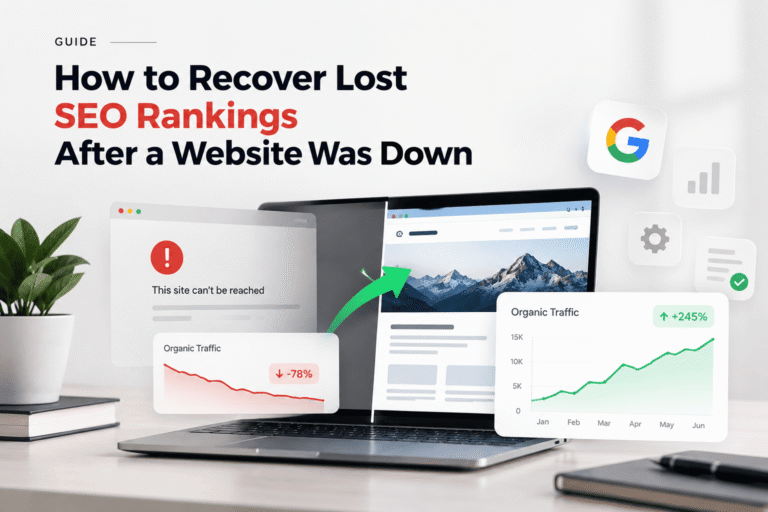 How to Recover Lost SEO Rankings After a Website Was Down